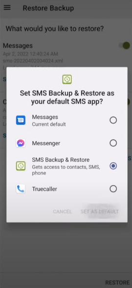 SMSバックアップと復元3