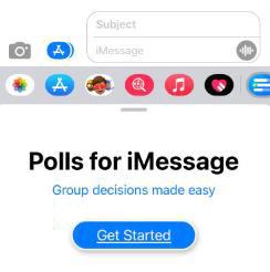 imessageの世論調査を開始します