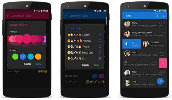 Textra SMSを使用してAndroidでメッセージを削除する方法