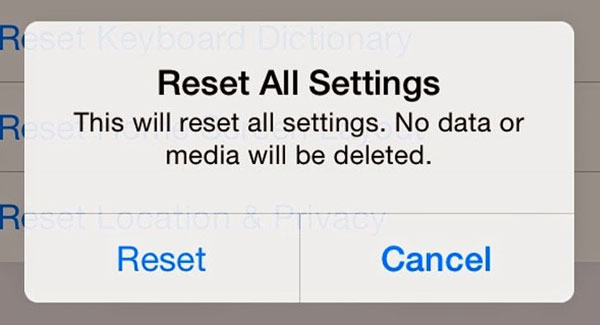 iPhoneの設定をリセットしてアプリを修正するためにiPhoneのホーム画面から消えました