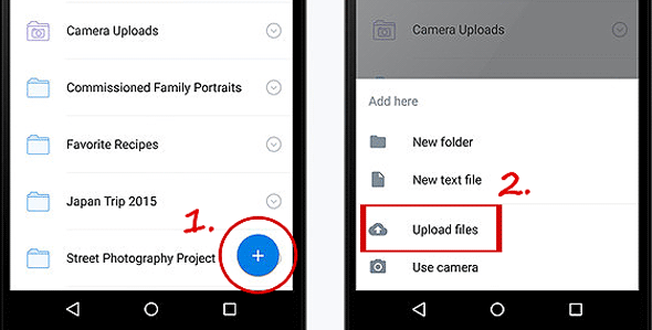 Dropboxを介してAndroidからiPhoneにデータをコピーします