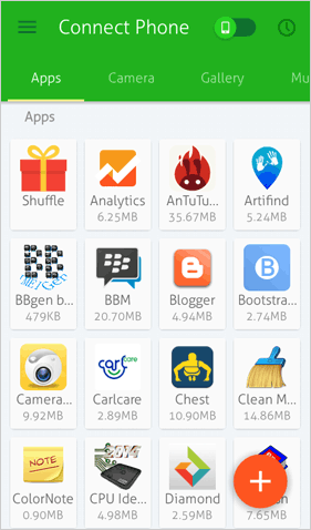 Xenderを介してAndroidで長いビデオを転送します