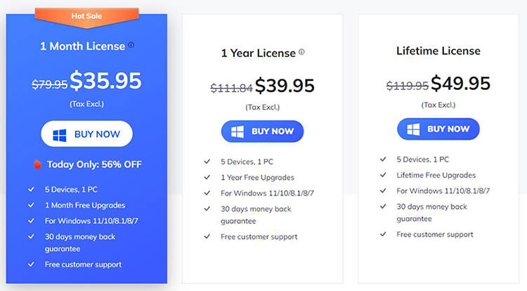 Ultfone Androidデータ回復価格