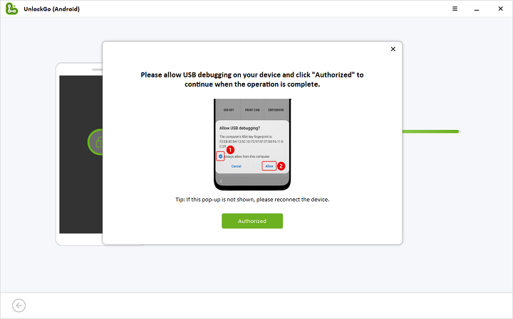 FRPロックされたSamsung電話でUSBデバッグを有効にします