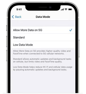 5Gのより多くのデータを許可することにより、iOS 18を更新します