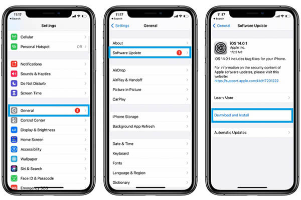 iPhoneソフトウェアをアップグレードします