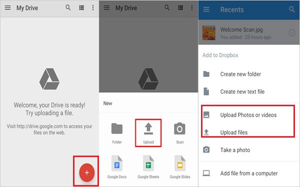 Googleドライブで音楽をAndroidからiPadに移動します