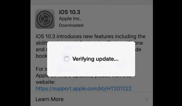 更新の確認に固定されたiPhoneを修正します