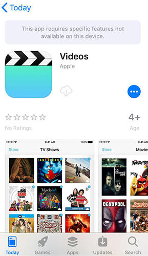 App Storeのビデオアプリ