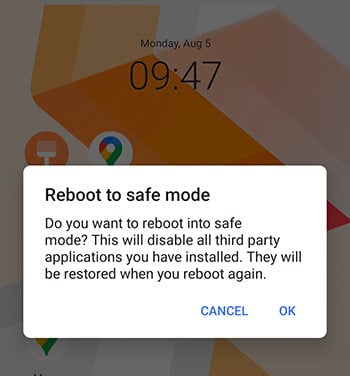 Vivoからセーフモードへの再アート