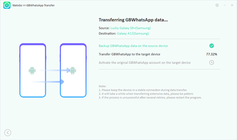 Watsgo Guide -GbWhatsAppをGbWhatsAppに転送し始めます