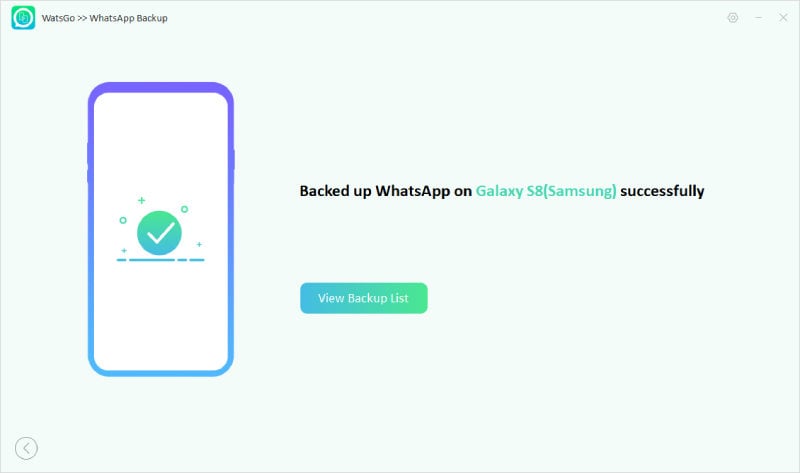 Watsgo Guide -WhatsAppバックアップをコンピューターに正常にエクスポートします