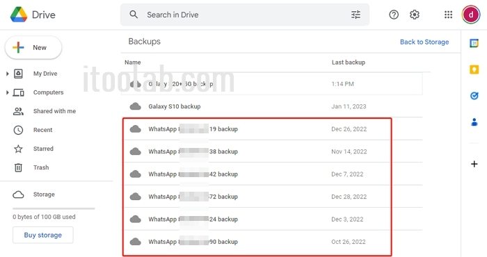 Whatsapp backup list google drive.jpg