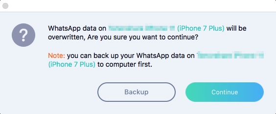 WhatsApp転送データの使用方法