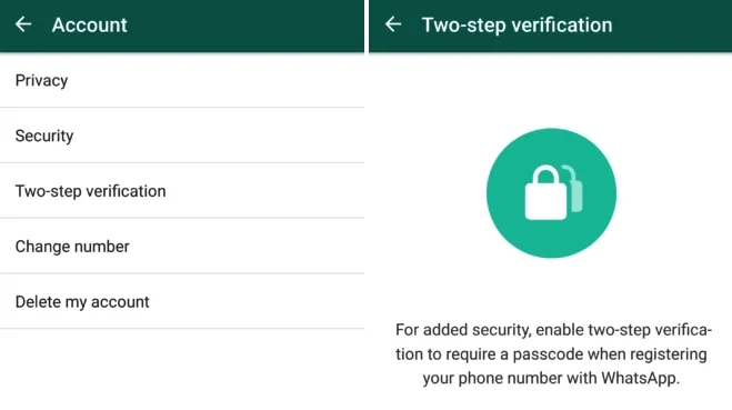 WhatsApp Twoステップ検証