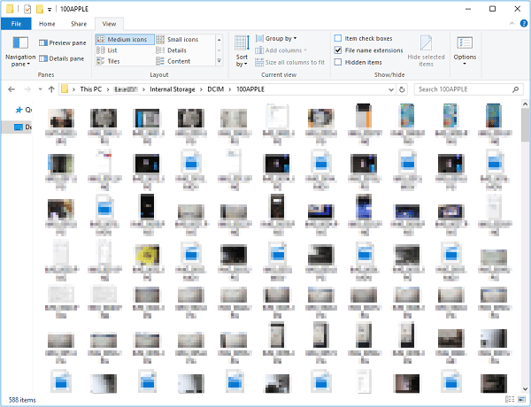 iPhoneからコンピューターに写真をコピーします