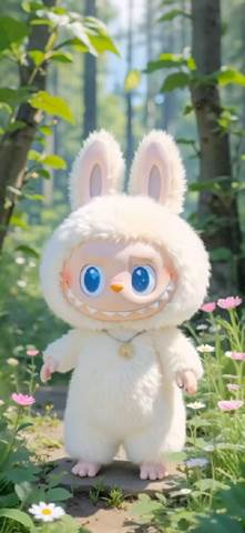 庭のラブブ