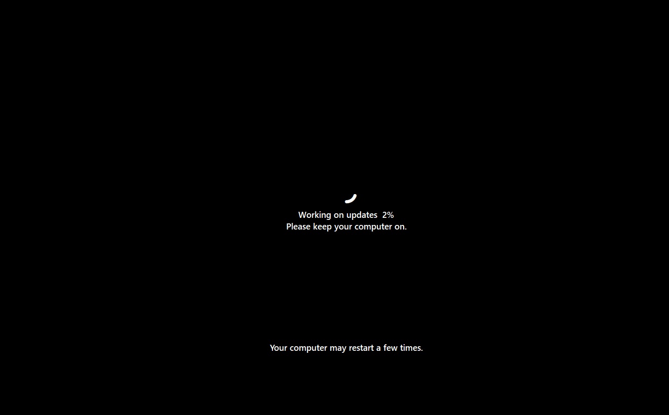 Windows更新画面